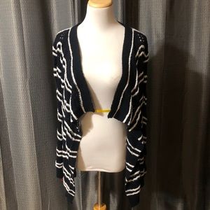 Desigual open striped cardigan XS NWT